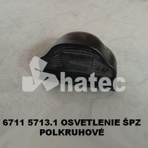 6711 5713.1 OSVETLENIE ŠPZ POLKRUHOVÉ, ZETOR